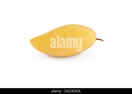 Yellow ripe mango isolated on white background Stock Photo