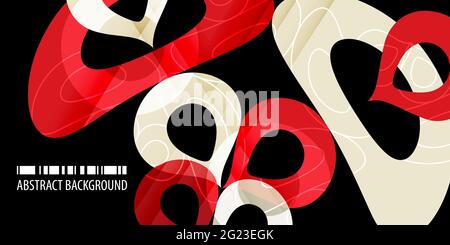 Abstract colorful background template with blended multiple discrete shapes Stock Vector