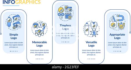 Effective logo design vector infographic template Stock Vector