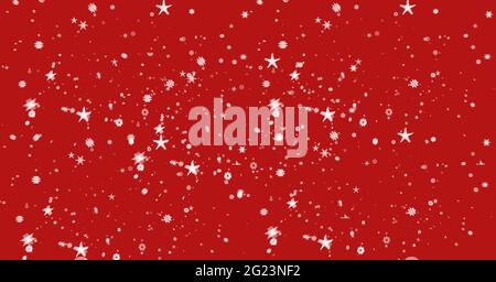Composition of multiple red stars on red background Stock Photo - Alamy