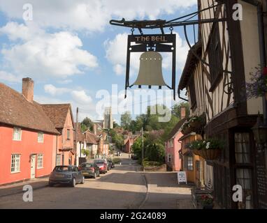 The Bell Inn Kersey Suffolk Stock Photo