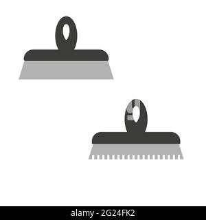 Putty knife on the white background. Vector illustration Stock Vector