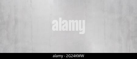 light gray weathered cement wall background texture in wide banner format Stock Photo