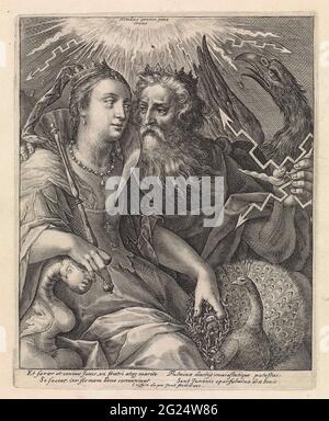 Jupiter and Juno; Gods and goddesses as loved ones. Jupiter and Juno as ...