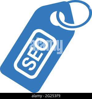 Label, seo tag icon is use in designing and developing websites, commercial, print media, web or any type of design project. Vector illustration. Stock Vector