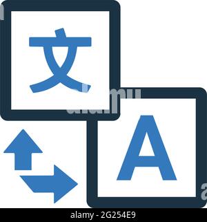 Language translation icon is use in designing and developing websites ...