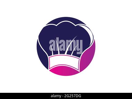 Creative Chef Hat logo Vector Design Illustration template. Stock Vector