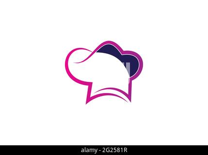 Creative Chef Hat logo Vector Design Illustration template. Stock Vector