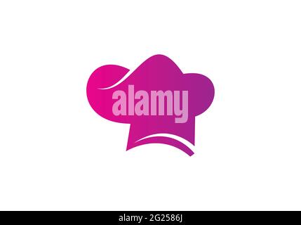 Creative Chef Hat logo Vector Design Illustration template. Stock Vector