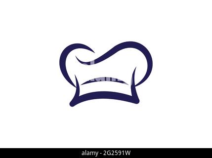 Creative Chef Hat logo Vector Design Illustration template. Stock Vector