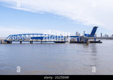 Landing stage for Birkenhead Ferry Terminal on the Wirral April 2021
