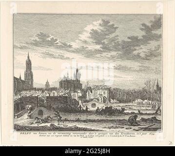 A View of Delft After the Explosion of 1654 by Johannes Vermeer - 17th ...