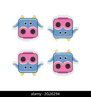 icon of cow vector image Stock Vector
