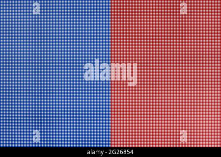 Red and blue cage background. High resolution photo. Full depth of field. Stock Photo