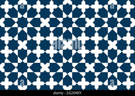 Geometric Islamic Seamless Pattern for decoration greeting card or interior. Vector Illustration. Stock Vector