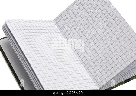 Notepad in military design for everyday notes and notes on a white isolated background Stock Photo