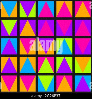 Abstract Geometrical generative computational art illustration Stock Vector