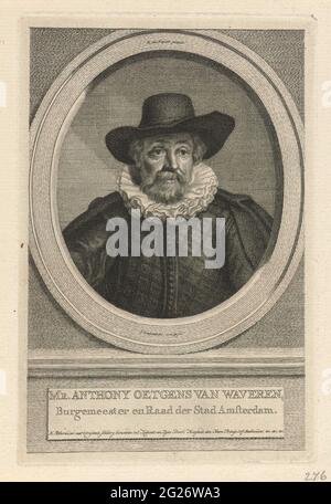 Portrait of Anthony Oetgens van Waveren. Portrait of the Amsterdam