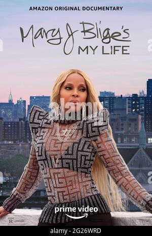 RELEASE DATE: June 25, 2021 TITLE: Mary J. Blige's My Life STUDIO: Amazon Studios DIRECTOR: Vanessa Rothr PLOT: A look at the life and work of Grammy-winning artist Mary J. Blige. STARRING: MARY J. BLIGE. (Credit Image: © Amazon Studios/Entertainment Pictures) Stock Photo