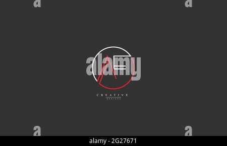 AF FA vector logo design Stock Vector