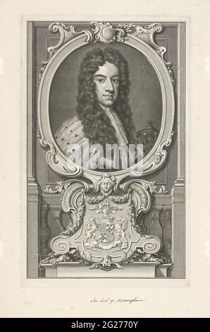 Portrait of Daniel Finch, 2nd Count of Nottingham. Stock Photo