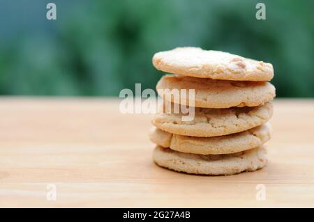 White Chocolate Macadamia Cookies Stock Photo