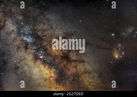 Milky Way, summer view from the northern hemisphere. Stock Photo