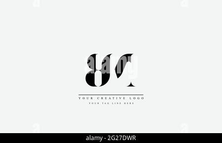 BM MB abstract vector logo monogram template Stock Vector