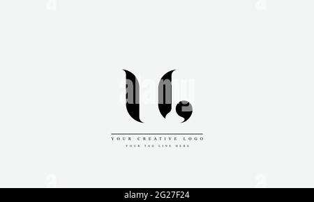 UJ JU U J abstract vector logo monogram template Stock Vector
