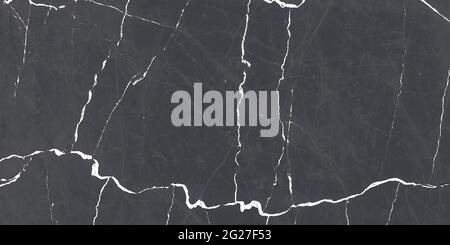 dark grey color background with original marble veins design with polished finish surface high resolution image for wall tiles and wallpaper Stock Photo
