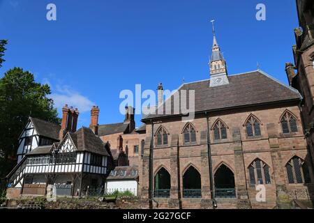 Old Blue Coat School, Priory Row, City centre, Coventry, West Midlands, England, Great Britain, UK, Europe Stock Photo