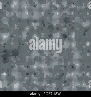 Texture military camouflage seamless pattern. Abstract army vector illustration Stock Vector