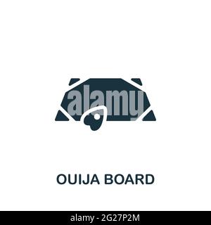 Ouija Board icon. Monochrome simple element from fortune teller collection. Creative Ouija Board icon for web design, templates, infographics and more Stock Vector