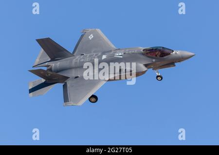 A U.S. Air Force F-35A Lightning II. Stock Photo