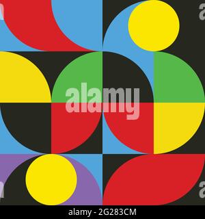 Geometry minimalist wall art with simple shape background. Abstract minimal pattern design for poster, web banner, presentation, package. Stock Vector