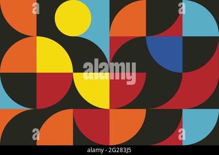 Geometry minimalist wall art with simple shape background. Abstract minimal pattern design for poster, web banner, presentation, package. Stock Vector