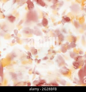 Seamless pastel swirl splat tie dye watercolor pattern swatch. Stock Photo