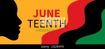 Juneteenth Independence Day. Freedom or Emancipation day. Design for Banner, Background and others. Vector illustration Stock Vector