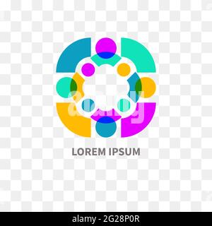 Community logo. Negotiations icon Stock Vector