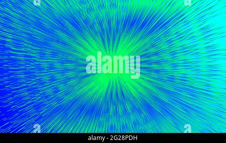 Blue space background. Speed concentric pattern Stock Vector