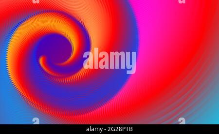 Poster with spiral. Vector bright abstract fluid background. Dynamic wavy background. Stock Vector