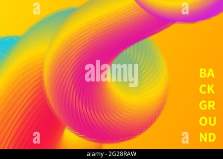 Modern flow background. Fluid poster with color wave. Abstract cover design Stock Vector
