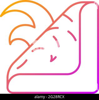 Fake tattoo gradient linear vector icon Stock Vector