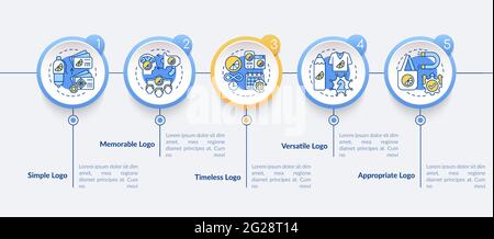 Effective logo design vector infographic template Stock Vector