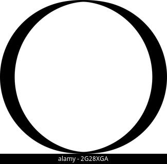 Simple caligraphic circle, oval, ellipse elements. Circle frame, circle border sets – Stock vector illustration, Clip-art graphics Stock Vector