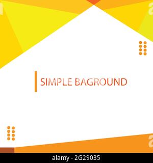 simple baground template design in light yellow Stock Vector