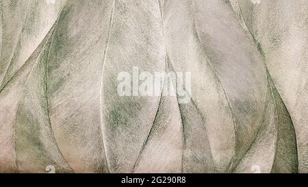 Gray and green grunge wall background and texture. Multicolored painted canvas or muslin fabric studio background. Stock Photo