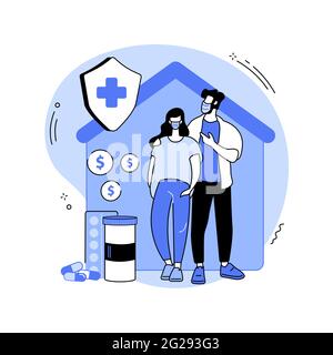 Emergency support fund abstract concept vector illustration. Stock Vector