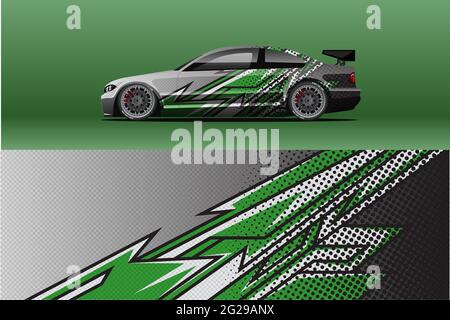 Cars Decals Racing Line Racing sport car stickers and race line decals with checkered pattern ...