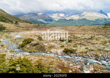 Nature in Tierra del Fuego, Argentina Stock Photo
